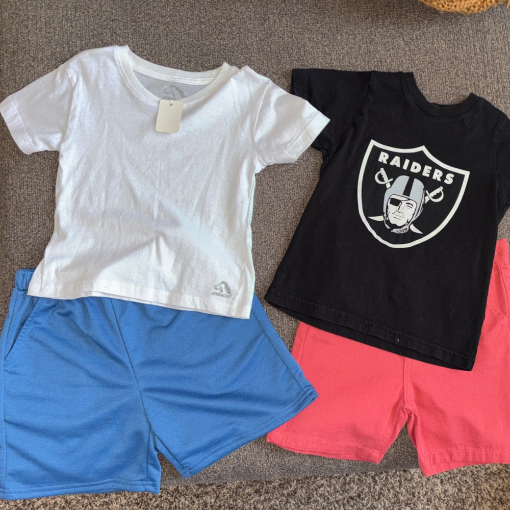 Raiders T-Shirt and Shorts Set BUNDLE